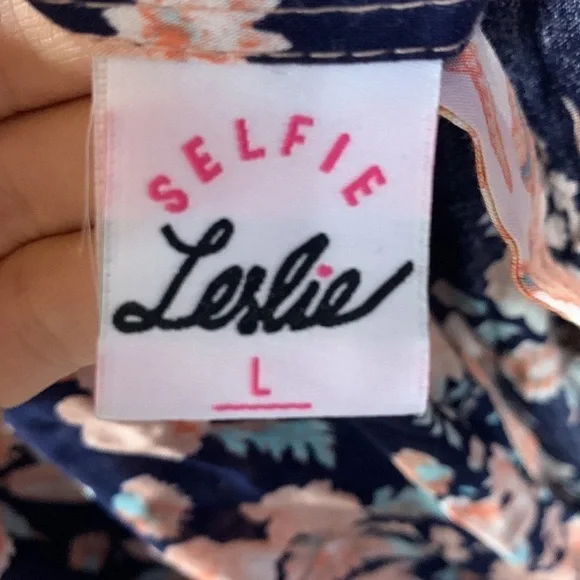 Selfie Leslie Floral Wrap Dress large maxi bohemian ruffle size L cottagecore - Picture 9 of 16